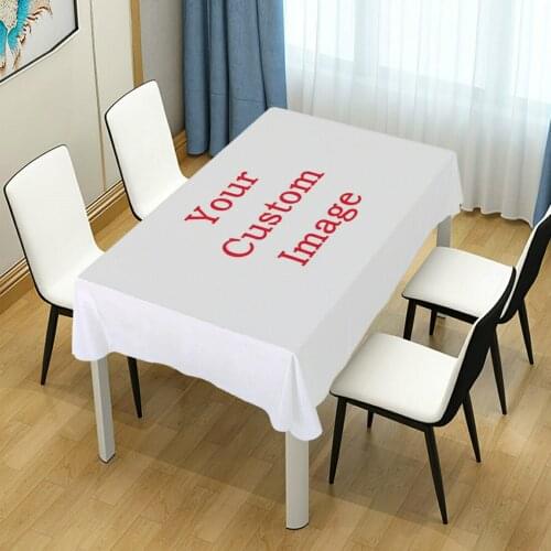 Personalized Custom Rectangular Tablecloth Waterproof Heat Resistant Dining Table Cover Wedding Party Table Cloth Home Decor