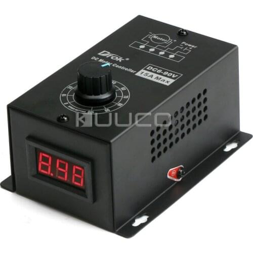 Drok DC Motor Speed Regulator Adjustable DC6V~90V 12V 24V 36V 48V 60V 72V 90V 8A Digtal Display Motor Control CV Governor Switch