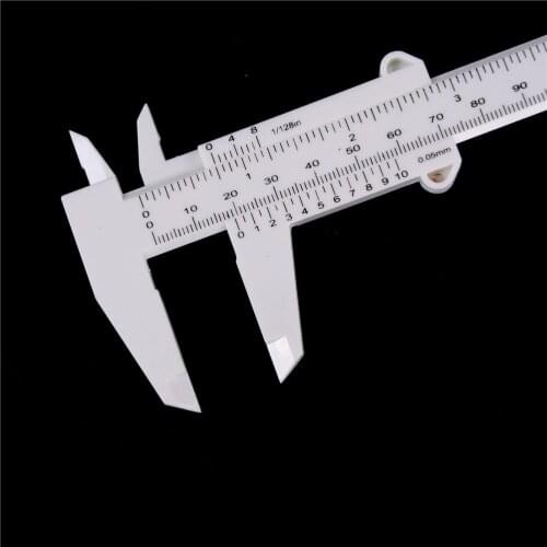 High quality 1pcs 0-150mm scale plastic Vernier caliper measuring Student Mini tool ruler