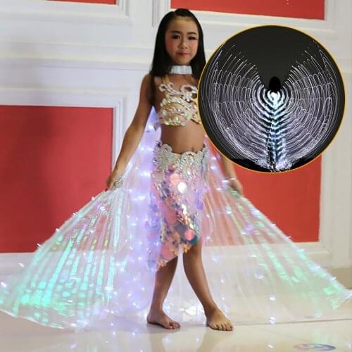 LED Isis Wings Belly Dance Luminous Performance Dancing Costumes Egypt Wings