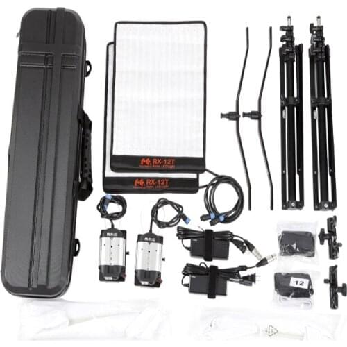 Falcon Eyes LED Fotografia Studio Video Light For Camera dslr Outdoor Continuous Lighting Photography Waterproof RX-12T Kit Set