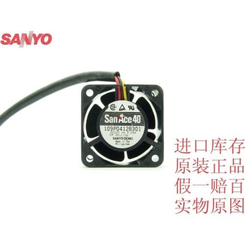 For Sanyo 109P0412B301 4028 12V 0.28A three wire cooling fan