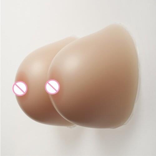 3200g/pair Round Large Silicone Breast Forms Enhancers CD/TD Crossdresser Drag Queen Shemale Fake Breast Artificial Boobs
