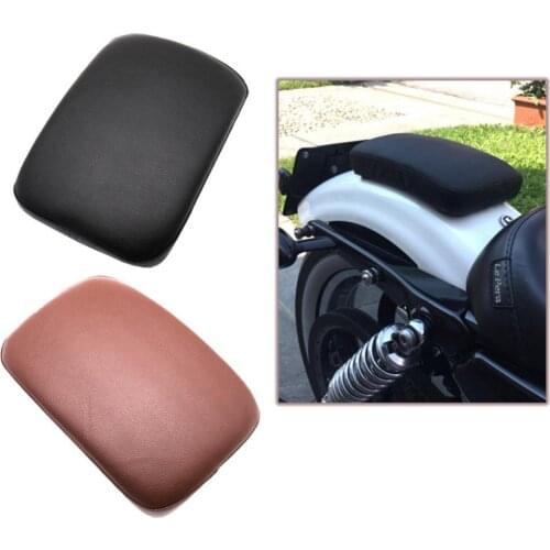80% 2021 Hot Sell Motorcycle Faux Leather Suction Cup Rear Passenger Seat Pad Cushion for H-arley