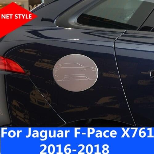ABS Newest Fuel Tank Cover Gas Lid Filler Cap Metal ABS Interior decoration For Jaguar F-Pace F pace fpace X761 2016-2018