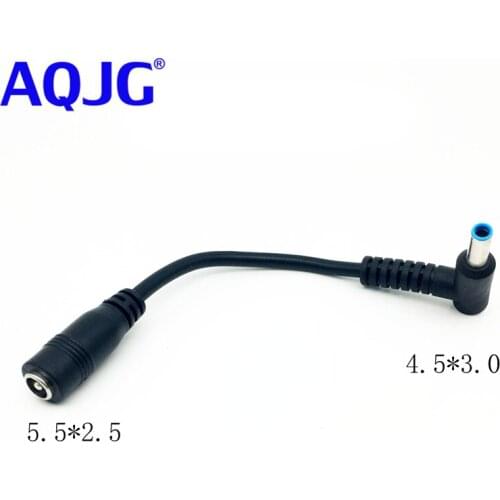 DC power Adapter Connector Plug DC conversion head jack female 5.5*2.1 mm plug male 4.5*3.0 mm with Pin for HP Envy Ultrabook