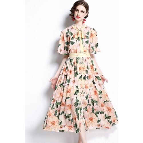 LiaoShiKeerQiaoWa Office Summer Dresses