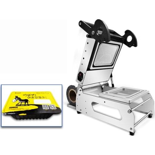 Lunch Box Sealing Machine Small Supermarket Special Hand Press Packaging Machine Disposable Plastic Lunch Box Packing Machine