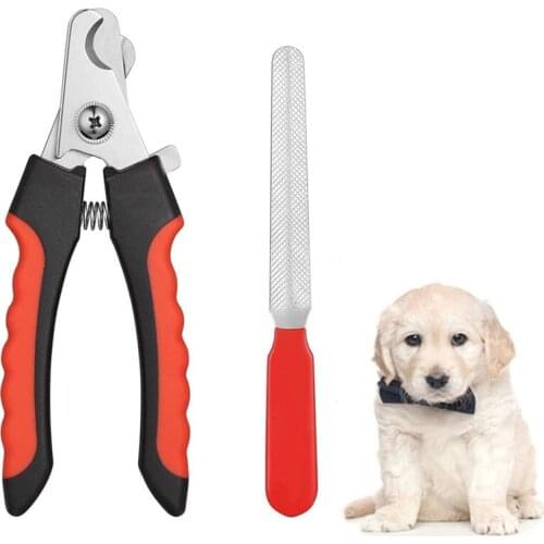 Professional Pet Nail Clipper Trimmer Stainless Steel Dog Cat Grooming Scissors Clippers with Dog Nail Grinder Bird Nailclippers