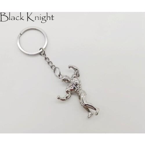 Mens women fashion accesaries Body building muscle man charm keychains keyrings gym muscle man key chain present box BLKN0486-KC