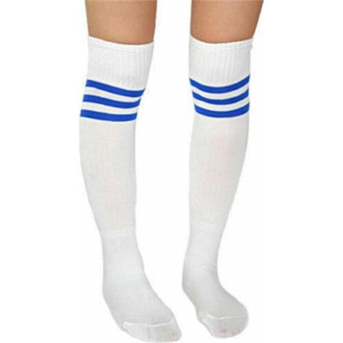 Unisex Adults Striped Soccer Socks Men Baseball Football Thicken Over Knee Ankle Sports Long Socks Girl Women Sports Stockings