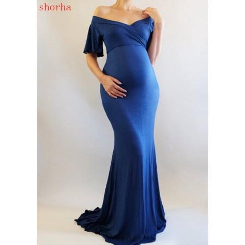 New Maternity woman long coat Photography Props Maxi Maternity Maternity Dress Maternity Fancy Photo Shooting Pregnant Dress