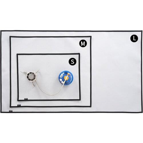 Camping Fireproof Grill Mat Cloth Flame Retardant Ember Mat Blanket for Outdoors Picnic Barbecue