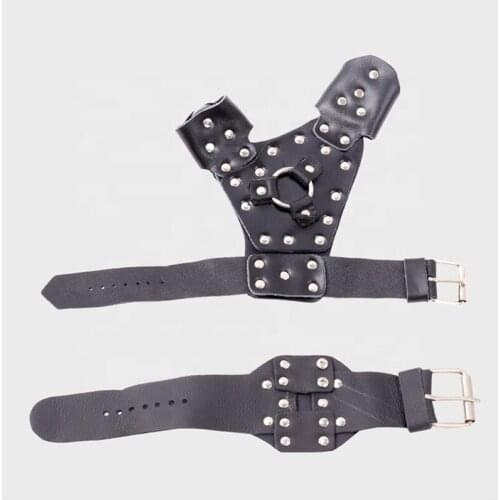 Archery Fishing Protective Gear Hand Guard and Waist Band Compound Recurve Bowfishing Slingshot LH/RH Tool