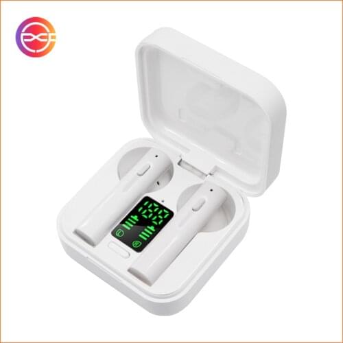 Original Air6 Plus Earphone Solar Charging Wireless Bluetooth Headphones LED Display Earbuds Waterproof Sport Headset