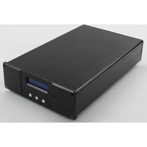 Full Aluminum ES9018 DAC Enclosure Amplifier Case Chassis/ Audio Decoder BOX black
