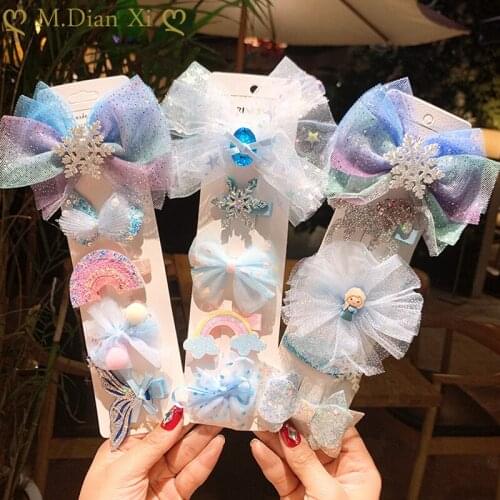 Frozen Baby Girls Headband Bows Crown Newborn Toddler Turban Hair Band Headbands for Girls Kids Baby Hair Accessories
