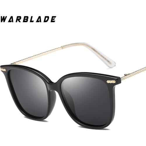 WarBLade Polarized Sunglasses Women Retro Style Metal Frame Sun Glasses Famous Lady Brand Designer Oculos Feminino 55197