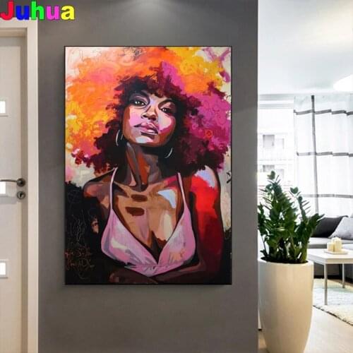 Modern Fashion Sex African Women 5D diy Diamond Painting,full,square,round diamond embroidery mosaic Puzzle diamond stitch