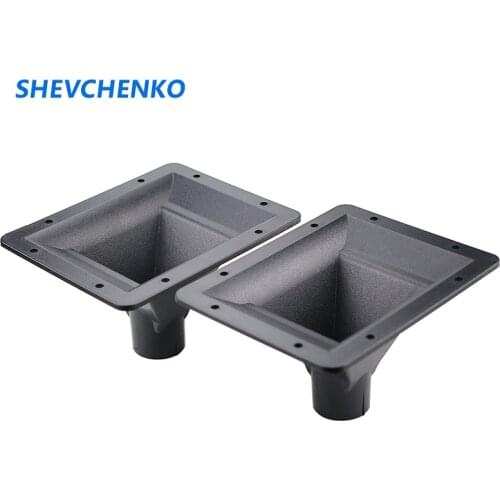 SHEVCHENKO 195mm*155mm Treble Horn Speaker 44 Core Screw ABS Stage KTV Speaker Horn Tube For Tweeter Audio Accessories 2pcs