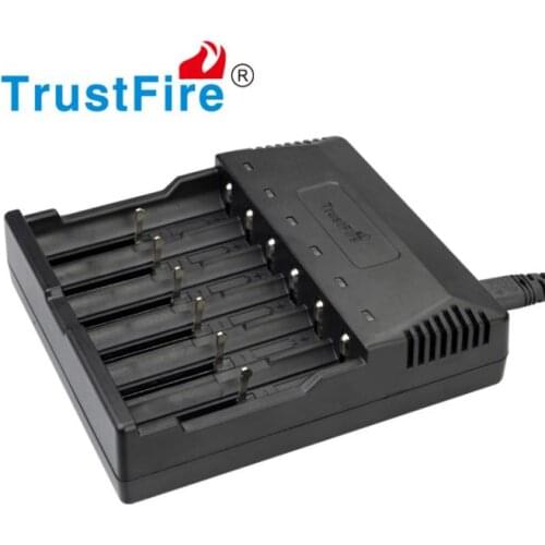 TrustFire TR-012 Universal Digicharger Intelligent 6 Slots Battery Charger For 26650 18650 16340 14500 AA AAA Lithium Batteries