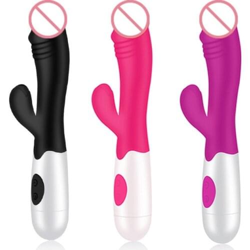 Vibrator 30 Frequency Simulation Dildos Vibrator Dual G Spot Vaginal Massage Clitoris Stimulate Female Masturbation Sex Toys