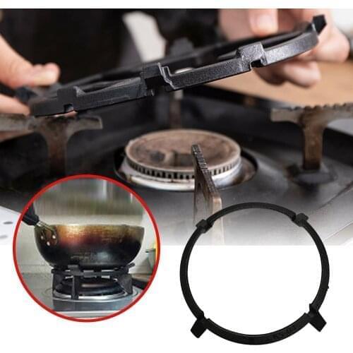 Wok Ring, Carbon Steel Wok Ring for Gas Stove Burner, Non Slip Wok Support Stand for Cauldron Cast Iron