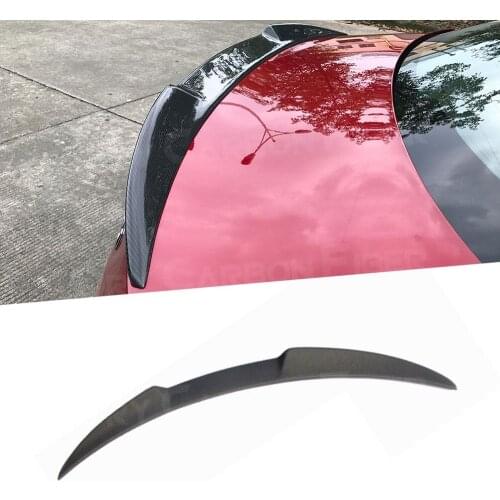 Carbon Fiber Rear Spoiler Rear Boot Duck Wings for Alfa Romeo Giulia Spoiler 2015-2019 Trunk Trim Sticker Car Styling