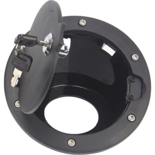 Fuel Filling Door Lock Gas Fuel Tank Cover with Lock Compatible with Jeep-Wrangler Accessories 2007-2017-JK Universal