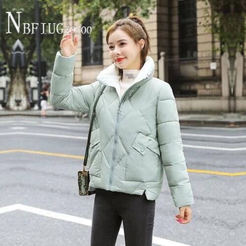 Women Parkas Short Style 2020 Winter New Korean Thick Easy To Match Bread Style Female Coat