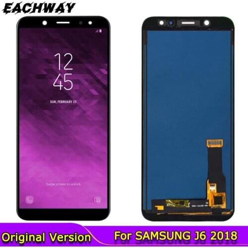 For SAMSUNG Galaxy J6 2018 Lcd J600 J600F LCD Display touch screen Full Assembly Replacement Parts For Samsung J6 2018 display