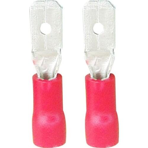 100pcs Male Red blue 2.8mm Insulated Spade Wire Connector Electrical Crimp Terminal