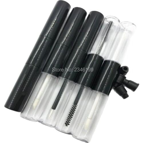 Double Head Empty Mascara Tube Lip Gloss Eyeliner Tube Cosmetic Container 9ml Empty Double ends Lipgloss Tubes 150pcs