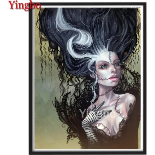 5D DIY Diamond Painting Fantasy girl with long hair Picture Diamond Embroidery Cross Stitch Needlework Mosaic Crafts Home Decor