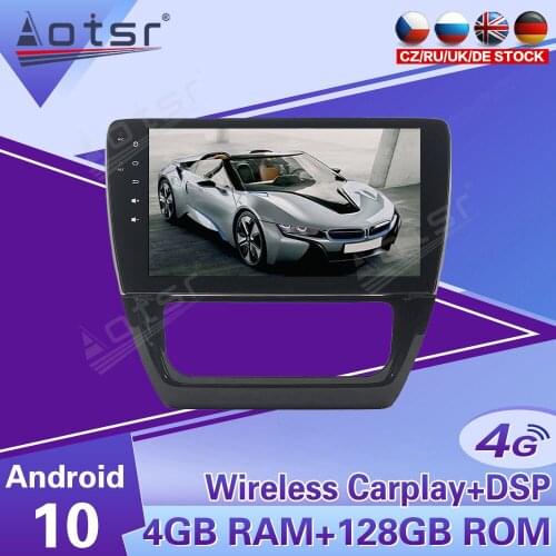2 Din IPS Screen Android 10 DSP Car Multimedia Player For VW/Volkswagen SAGITAR 2012 - 2014 AT Navi Audio Radio Stereo head unit