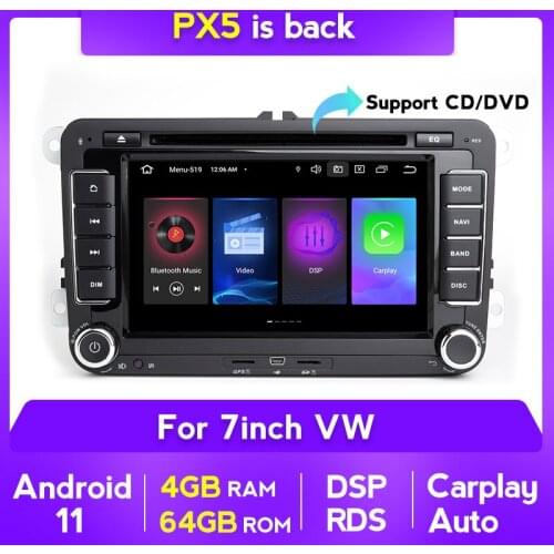 Android 11 DSP RDS 4+64G Carplay Auto GPS Multimedia-Player For VW/Volkswagen/Golf/Passat/b7/b6/Skoda/Seat/Octavia/Polo/Tiguan