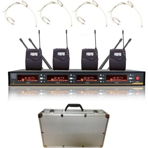 Bolymic Wireless Headset Microphone Professional UHF 4 Headworn Microphone PLL Stage Mics Mikrofon For karaoke school DJ