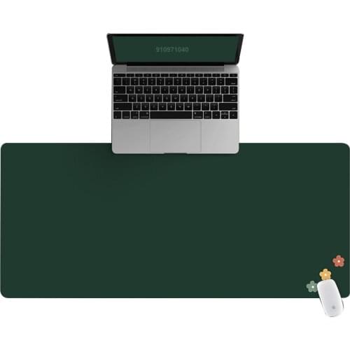 Office Computer Desk Mat Table Keyboard Big Mouse Pad Dark Green Flowers Laptop Cushion Desk Non-slip Mat Gamer Mousepad Mat