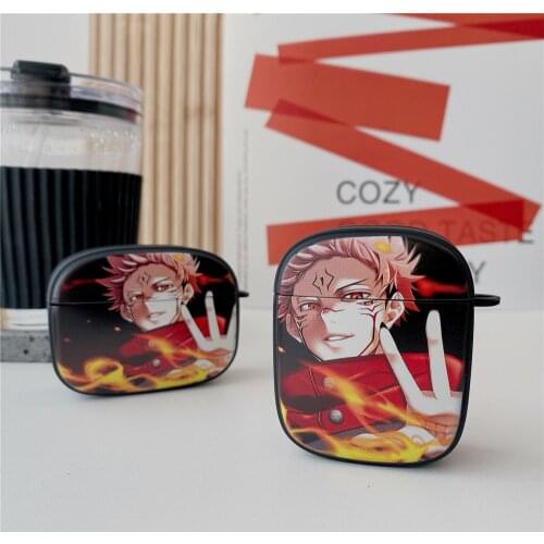 Japan Anime Jujutsu Kaisen Cover for Airpods 1 2 Pro Wireless Earphone Case for Airpods Pro Charging Box Cover Funny Soft shell