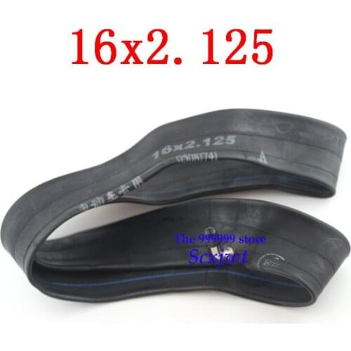 Electric bicycle tyre inner tube 16X2.125 bike Inner Tube with a Bent Angle Valve Stem butyl rubber
