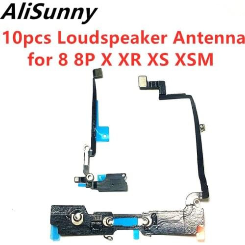 AliSunny 10pcs Loud Speaker Antenna Flex Cable for iPhone 8 Plus X XS Max XR Wi-Fi Ringer Buzzer Connector Ribbon Parts