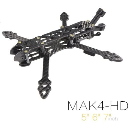 HGLRC MAK4-HD 5" 6" 7 inch 225mm Quadcopter Carbon fiber Frame Kits 5mm Arm for RC FPV Racing Freestyle Drone Accessories