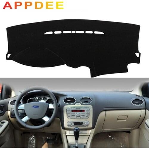 APPDEECar Dashboard Cover Dash Mat For Ford Focus 2 MK2 2005 2006 2007 2008 2009 2010 2011 Non-slip Carpet Dashmat Sun Cover Pad