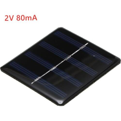 Mini Solar Cell 2V 80mA130mA Solar System DIY For Battery Solar Panel Phone Chargers Portable Silicon Epoxy Power Charge Module