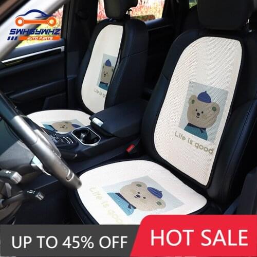 Cartoon Breathable Mesh Car Seat Covers Pad Fit for Most Cars Summer Cool Seats Cushion Luxurious Universal Size Car Cushion