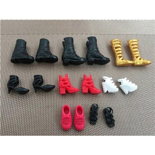New Original Princess Doll Shoes for 1/6 BABI/FR/IT Dolls Fashion Female Doll High-heels Casual Shoes Boots Dolls Accessories
