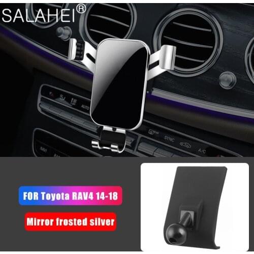 New Car Mobile Phone Holder For Toyota RAV4 2015 2016 Dashboard Air Vent Bracket Mount Stand Clip For Toyota RAV4 2017 2018 2019