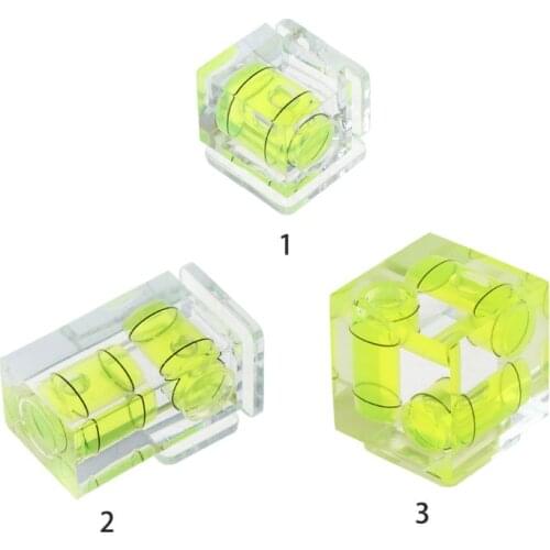 One/Two/Three-Dimensional Bubble Spirit Level For Camera Level Adapter For Cameras Measure Tools