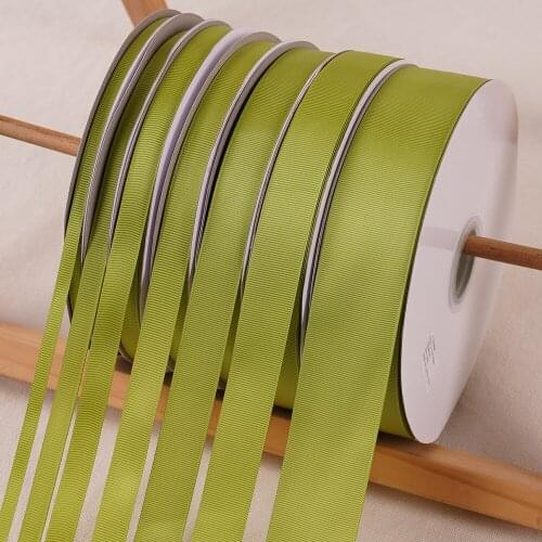 Olive Green Grosgrain Ribbons 100Yards/91Meters Ribbon Wedding Christmas Webbing Cake Gift Box Flower Wrap Hand DIY Accessories