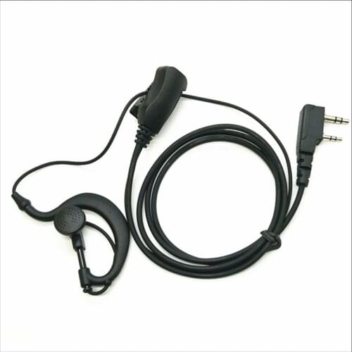 OPPXUN 2 Pin Earpiece Headset PTT MIC for Kenwood BAOFENG UV5R H777 Radios cb radio telsiz Earpiece Headset